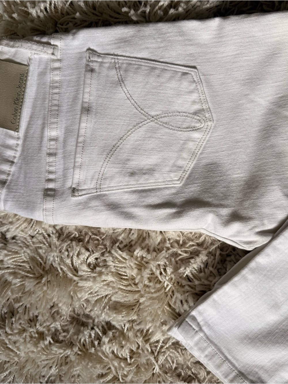 Calvin Klein Women’s White Slim Jeans